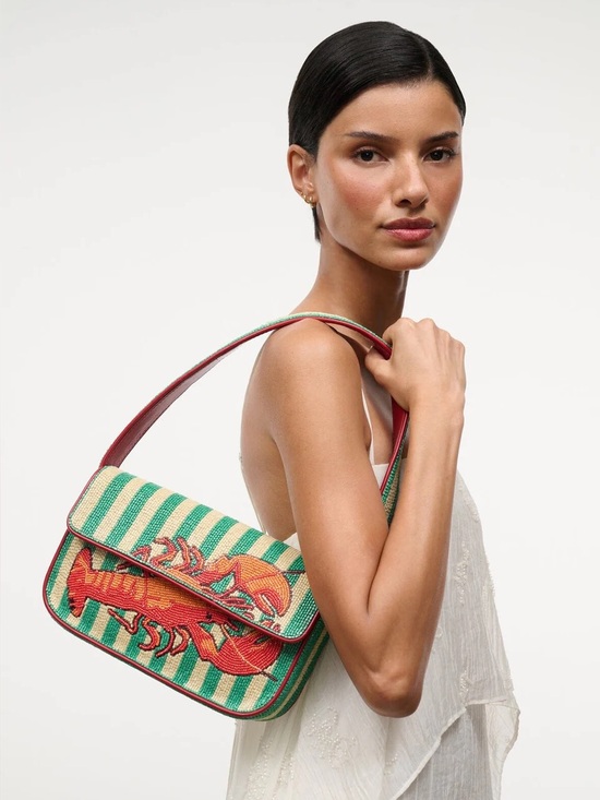 STAUD Handbags - NWT STAUD TOMMY BEADED LOBSTER BAG